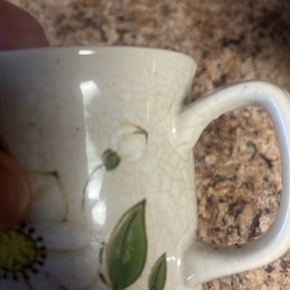 Vintage Floral Mugs Set - Purple, Blue, Yellow, Green - Picture 6 of 7